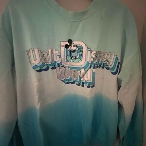 Disney Blue and White Ombre Sweatshirt
